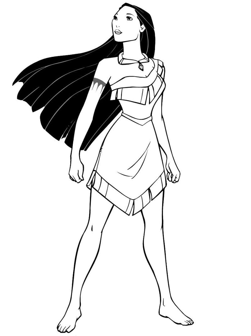 Dibujo gratuito Pocahontas #182170 de la coleccion Películas de Animación para imprimir