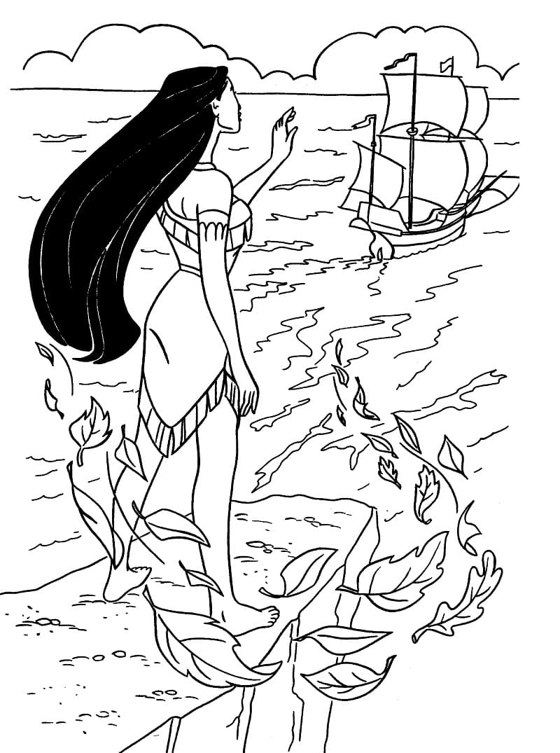 Dibujo gratuito Pocahontas #182180 de la coleccion Películas de Animación para imprimir