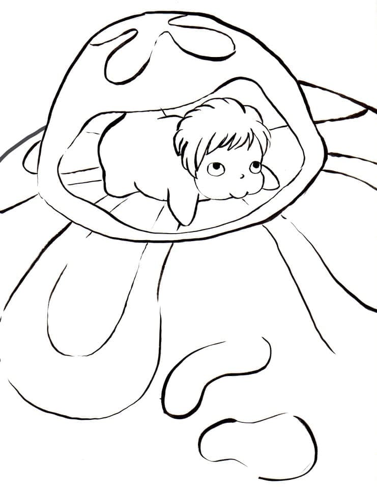 Dibujo gratuito Ponyo #196842 de la coleccion Películas de Animación para imprimir