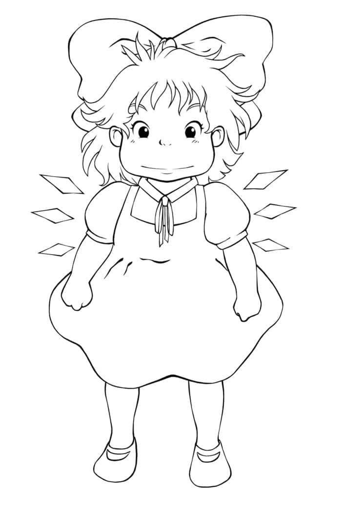 Dibujo gratuito Ponyo #196843 de la coleccion Películas de Animación para imprimir