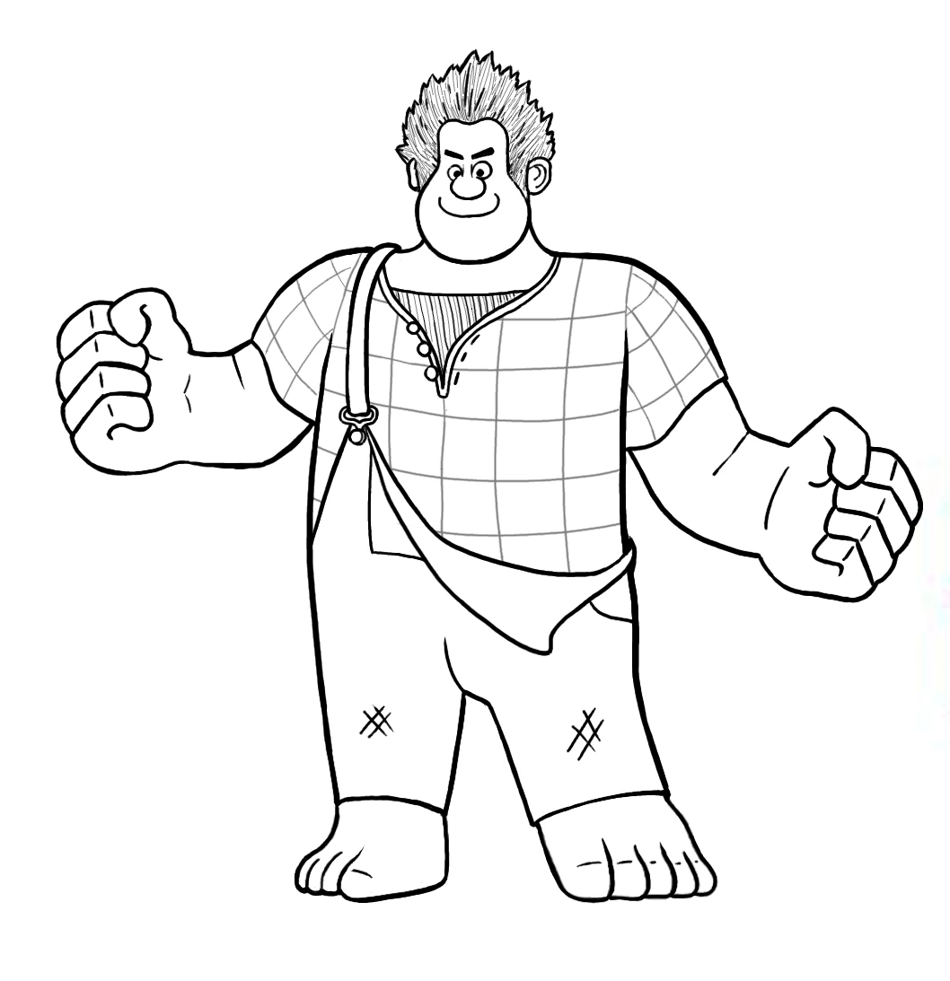 Dibujo gratuito Ralph el Demoledor #130672 de la coleccion Películas de Animación para imprimir