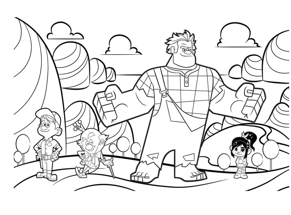 Dibujo gratuito Ralph el Demoledor #206268 de la coleccion Películas de Animación para imprimir