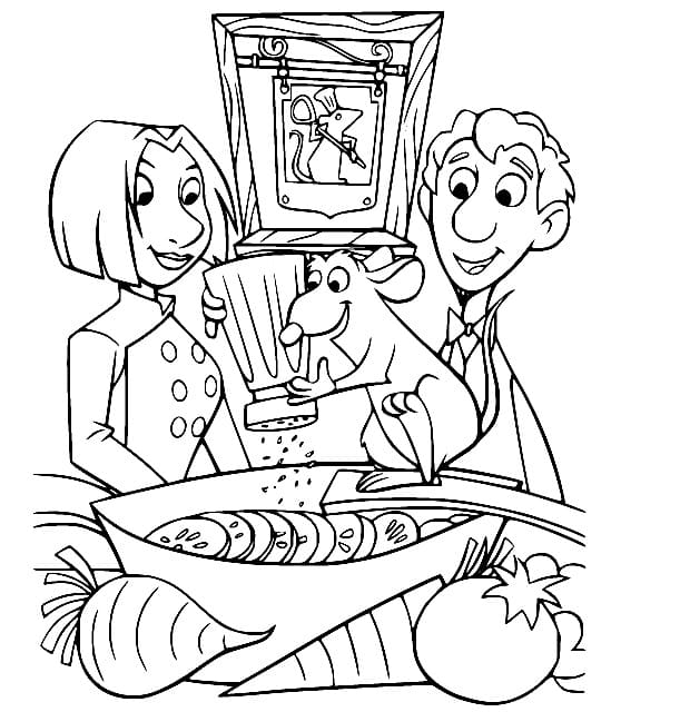 Dibujo gratuito Ratatouille #195335 de la coleccion Películas de Animación para imprimir