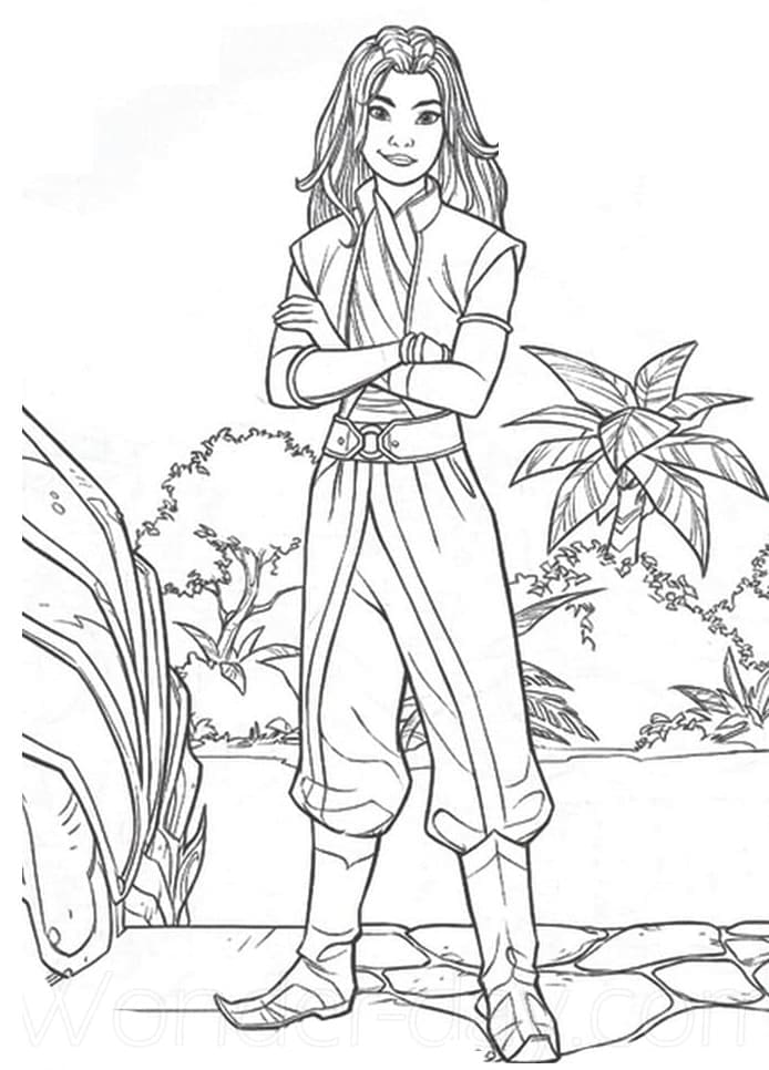 Dibujo gratuito Raya y the Last Dragon #178944 de la coleccion Películas de Animación para imprimir