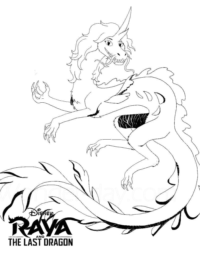 Dibujo gratuito Raya y the Last Dragon #178954 de la coleccion Películas de Animación para imprimir