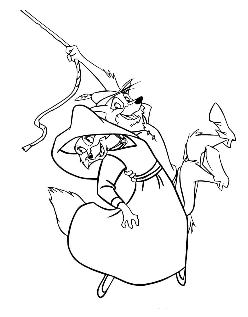 Dibujo gratuito Robin Hood #187031 de la coleccion Películas de Animación para imprimir