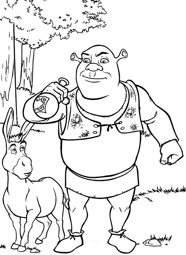 Dibujo para colorear: Shrek (Películas de animación) #115056 - Dibujos para Colorear e Imprimir Gratis