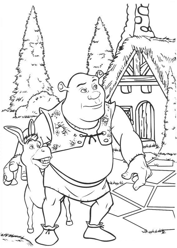 Dibujo para colorear: Shrek (Películas de animación) #115154 - Dibujos para Colorear e Imprimir Gratis