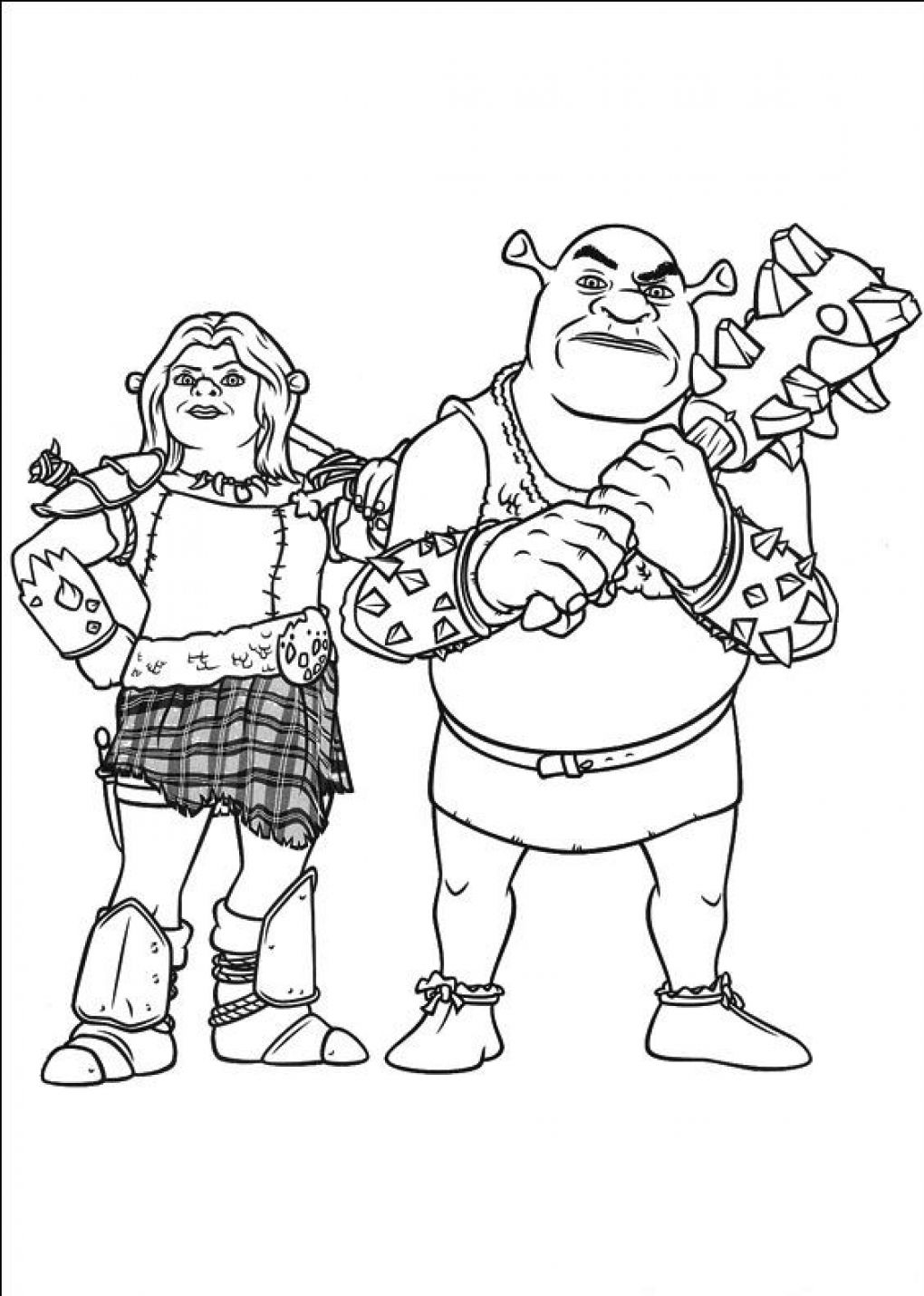 Dibujo para colorear: Shrek (Películas de animación) #115218 - Dibujos para Colorear e Imprimir Gratis