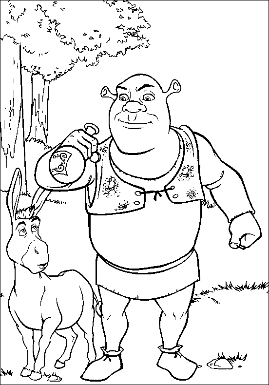 Dibujos De Shrek 115257 Películas De Animación Para Colorear Y Pintar Páginas Para Imprimir 5250