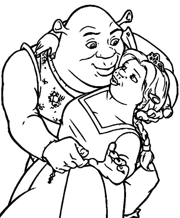 Dibujo para colorear: Shrek (Películas de animación) #115281 - Dibujos para Colorear e Imprimir Gratis