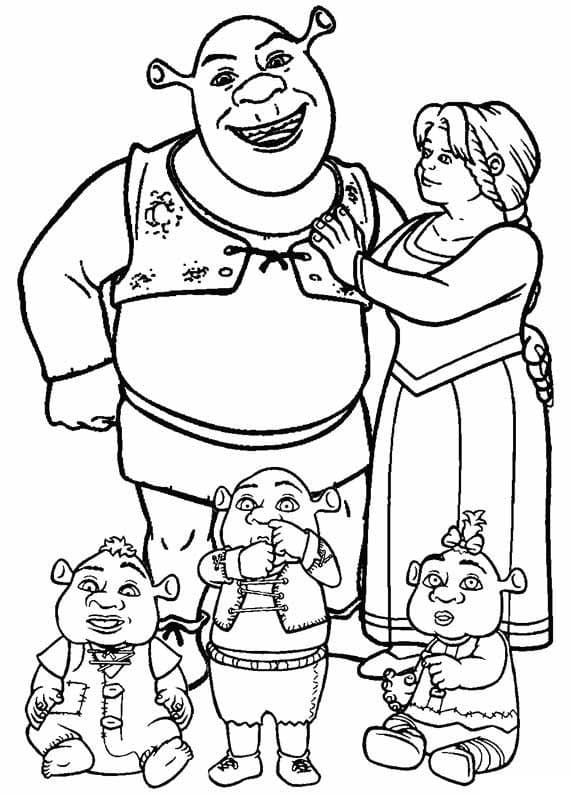 Dibujo gratuito Shrek #198291 de la coleccion Películas de Animación para imprimir
