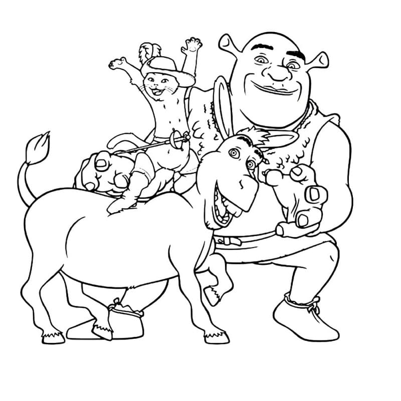 Dibujo gratuito Shrek #198331 de la coleccion Películas de Animación para imprimir