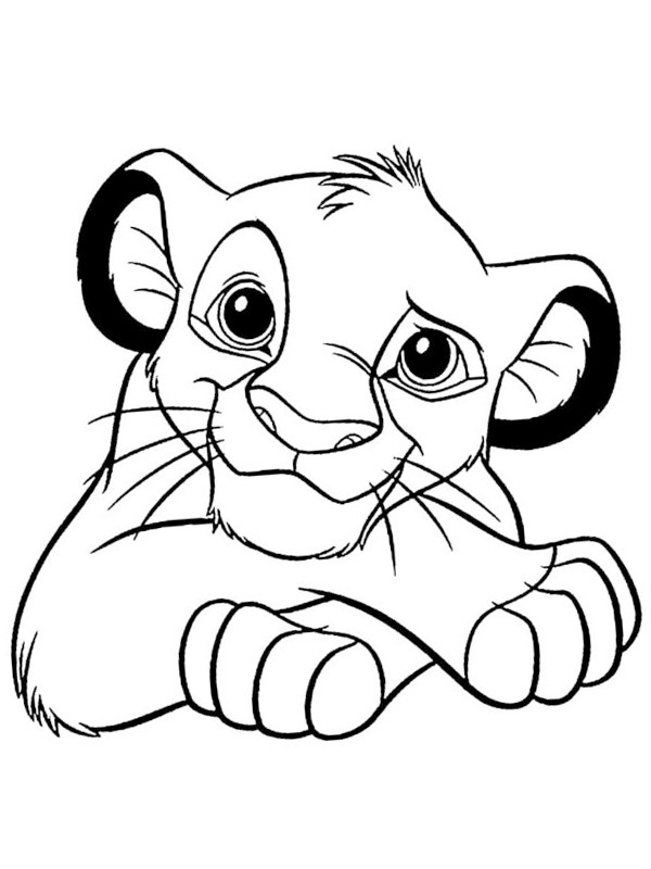Dibujo para colorear: Simba (Películas de animación) #169995 - Dibujos para Colorear e Imprimir Gratis