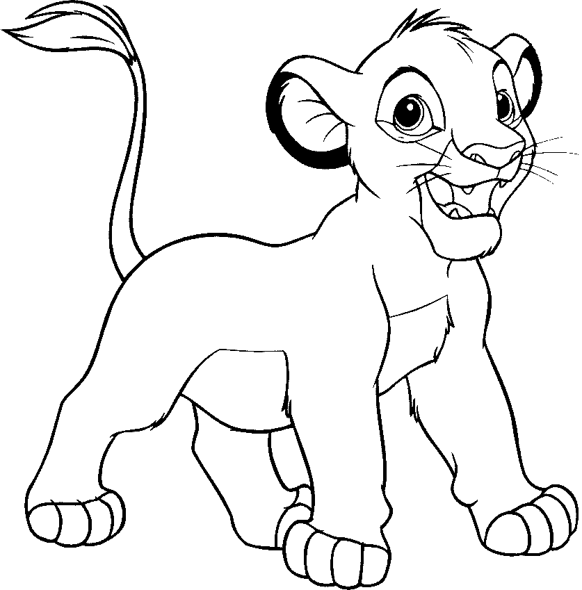 Dibujo para colorear: Simba (Películas de animación) #169999 - Dibujos para Colorear e Imprimir Gratis