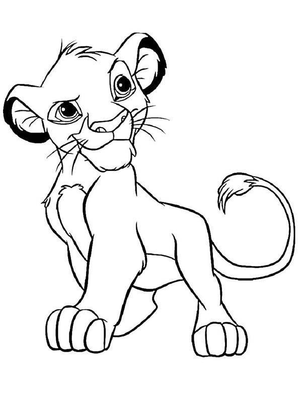 Dibujo para colorear: Simba (Películas de animación) #170000 - Dibujos para Colorear e Imprimir Gratis