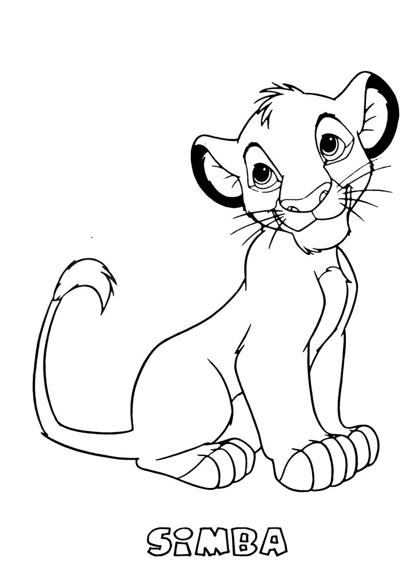 Dibujo para colorear: Simba (Películas de animación) #170005 - Dibujos para Colorear e Imprimir Gratis