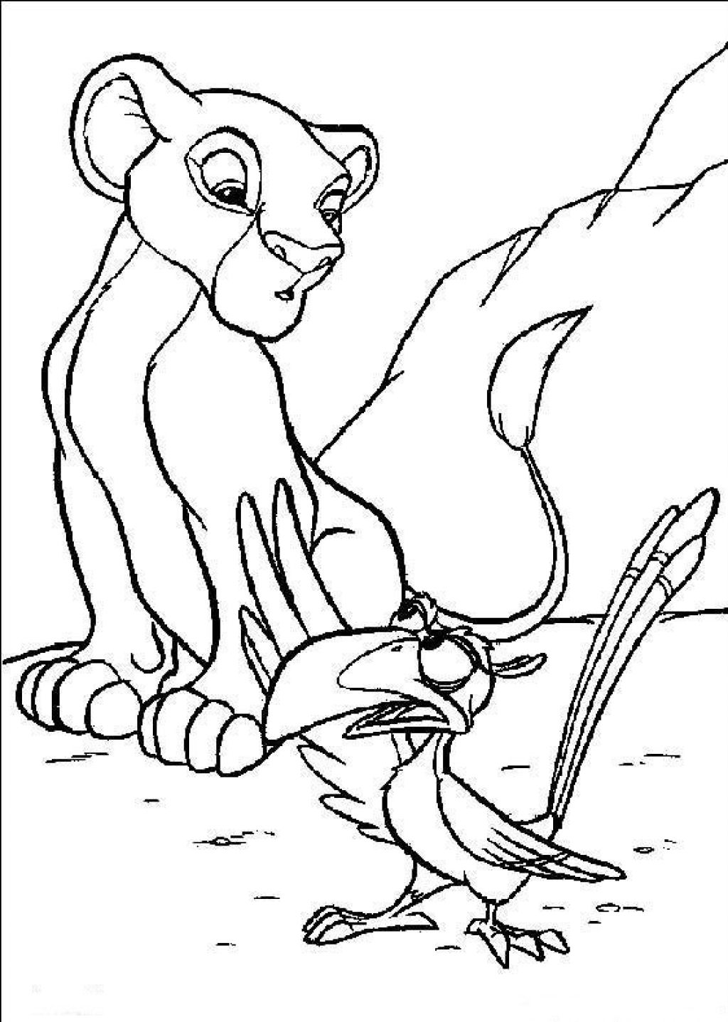 Dibujo para colorear: Simba (Películas de animación) #170009 - Dibujos para Colorear e Imprimir Gratis