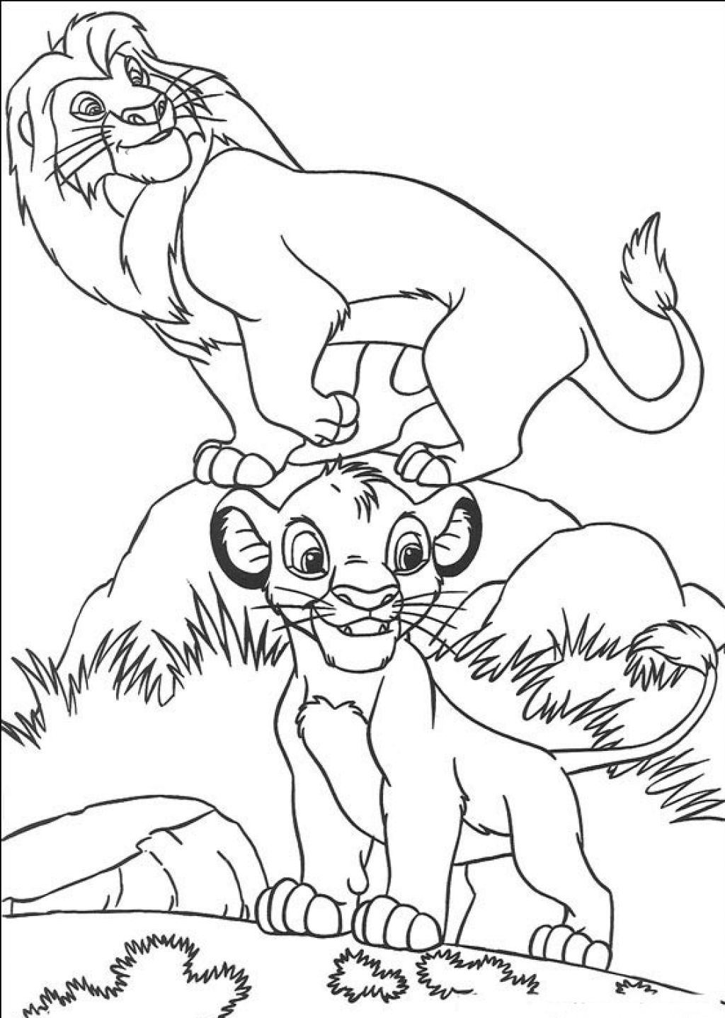 Dibujo para colorear: Simba (Películas de animación) #170010 - Dibujos para Colorear e Imprimir Gratis