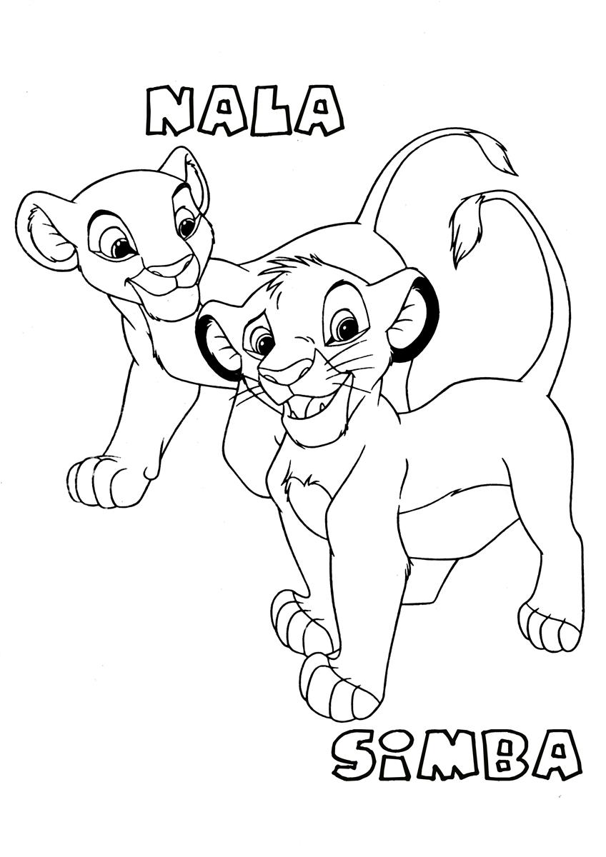 Dibujo para colorear: Simba (Películas de animación) #170015 - Dibujos para Colorear e Imprimir Gratis