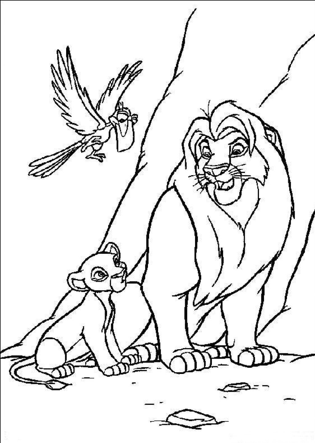 Dibujo para colorear: Simba (Películas de animación) #170018 - Dibujos para Colorear e Imprimir Gratis