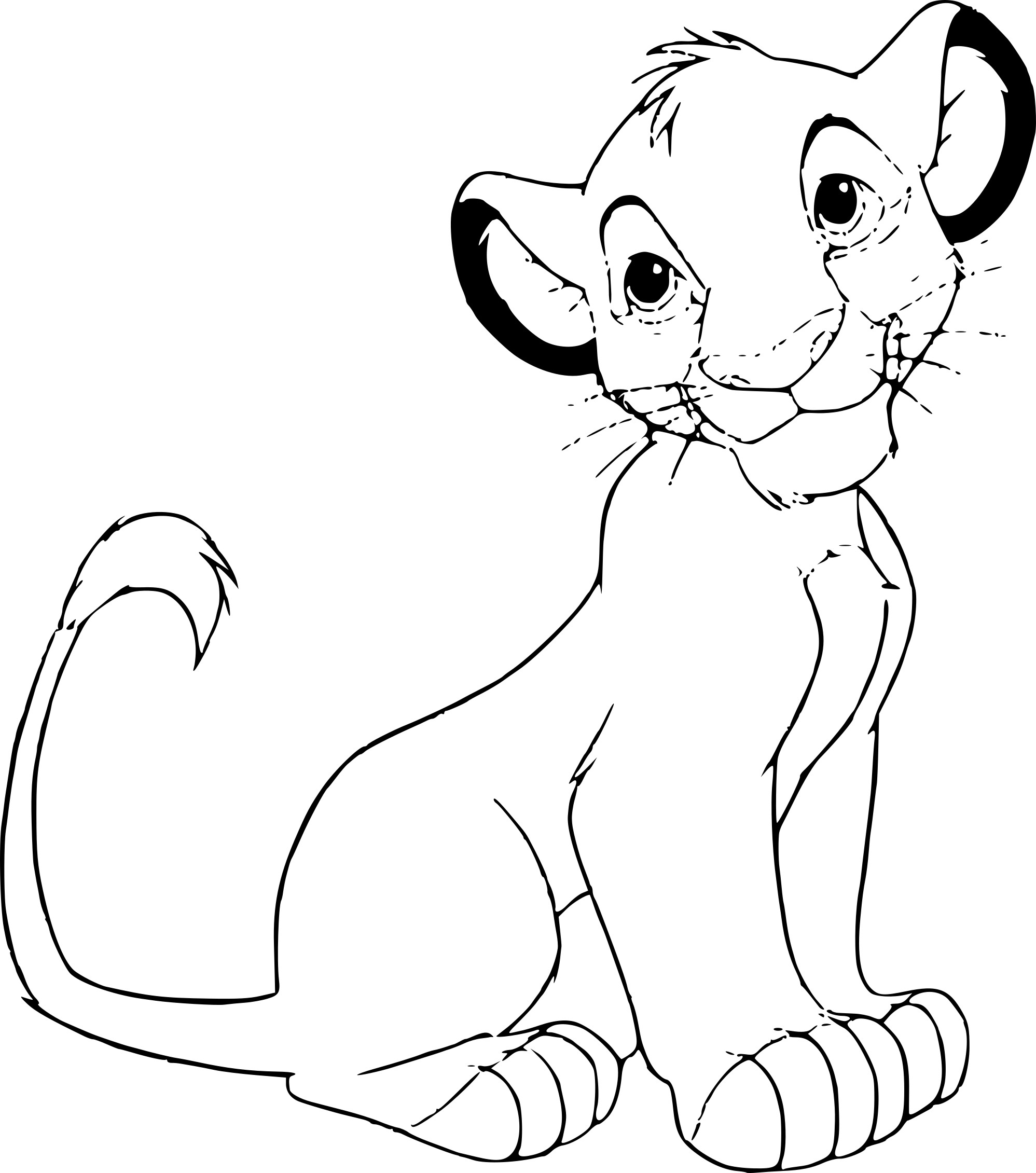 Dibujo para colorear: Simba (Películas de animación) #170026 - Dibujos para Colorear e Imprimir Gratis