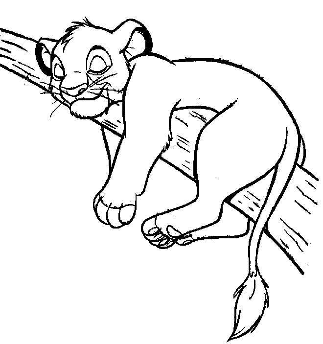 Dibujo para colorear: Simba (Películas de animación) #170033 - Dibujos para Colorear e Imprimir Gratis