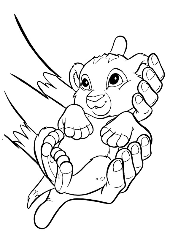 Dibujo para colorear: Simba (Películas de animación) #170034 - Dibujos para Colorear e Imprimir Gratis