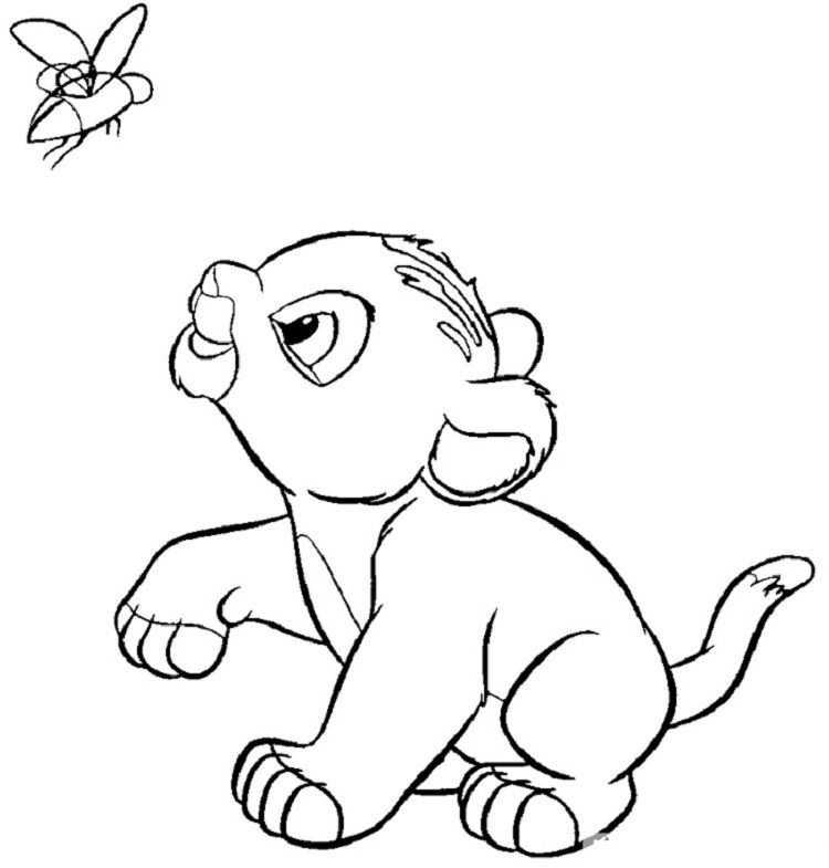 Dibujo para colorear: Simba (Películas de animación) #170035 - Dibujos para Colorear e Imprimir Gratis