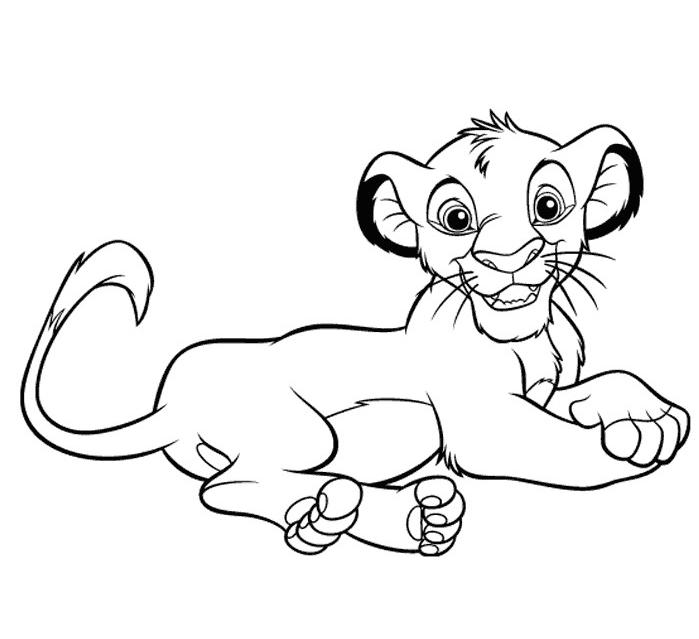 Dibujo para colorear: Simba (Películas de animación) #170036 - Dibujos para Colorear e Imprimir Gratis