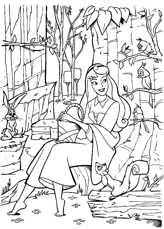 Dibujo para colorear: Sleeping Beauty (Películas de animación) #130836 - Dibujos para Colorear e Imprimir Gratis