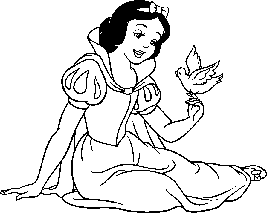 Dibujo para colorear: Snow White and the Seven Dwarfs (Películas de animación) #133837 - Dibujos para Colorear e Imprimir Gratis