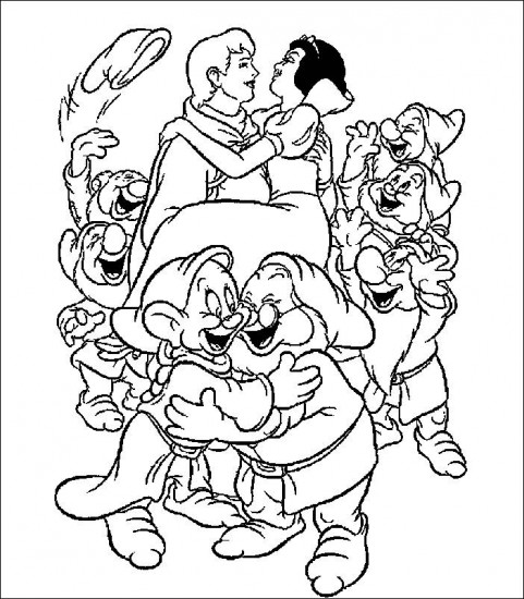 Dibujo para colorear: Snow White and the Seven Dwarfs (Películas de animación) #133852 - Dibujos para Colorear e Imprimir Gratis