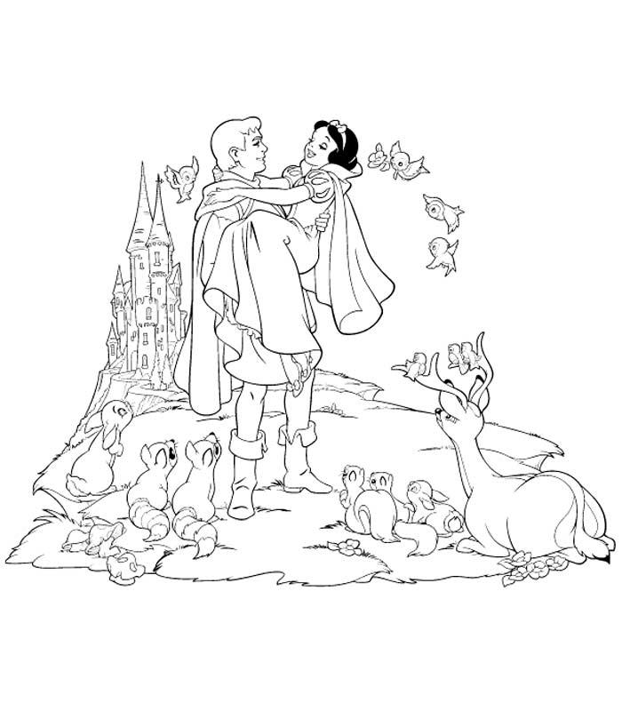 Dibujo para colorear: Snow White and the Seven Dwarfs (Películas de animación) #133854 - Dibujos para Colorear e Imprimir Gratis