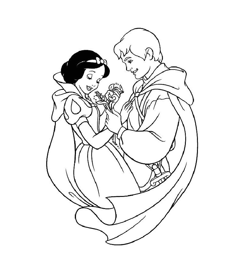 Dibujo para colorear: Snow White and the Seven Dwarfs (Películas de animación) #133855 - Dibujos para Colorear e Imprimir Gratis