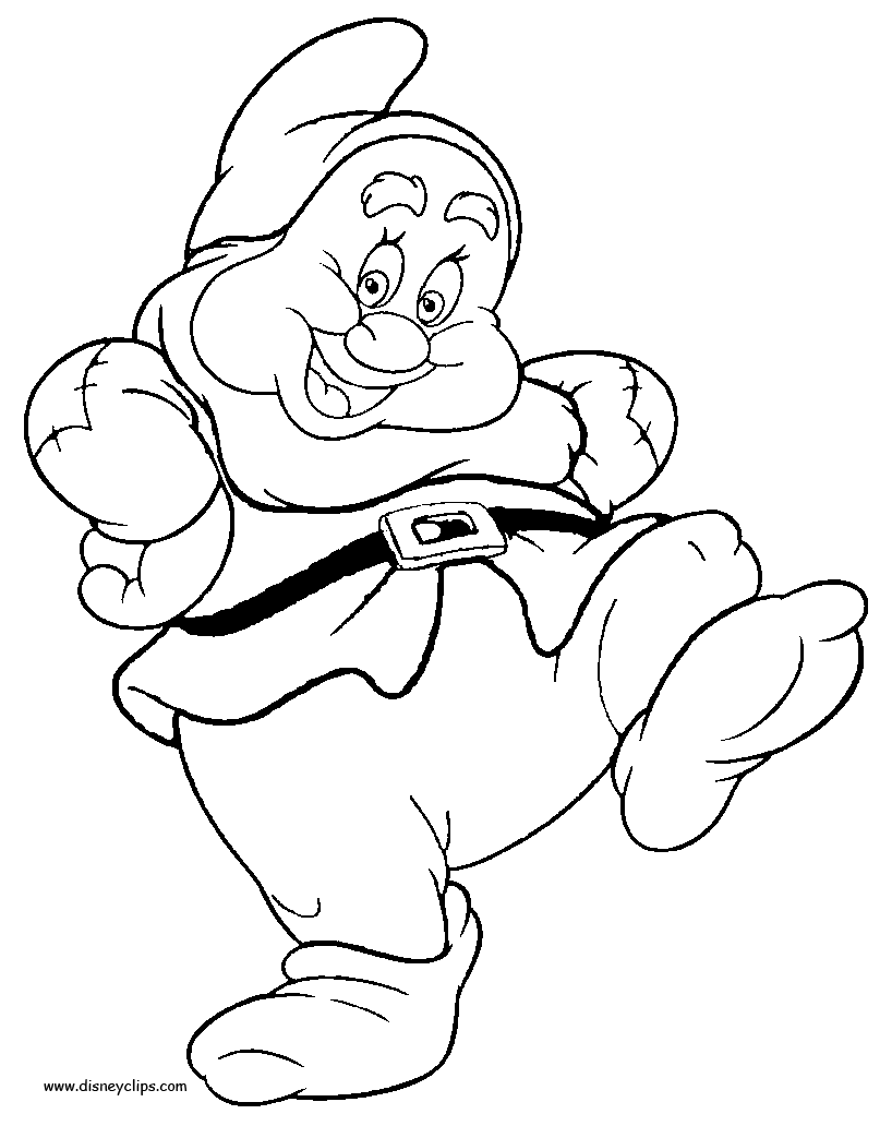 Dibujo para colorear: Snow White and the Seven Dwarfs (Películas de animación) #133870 - Dibujos para Colorear e Imprimir Gratis