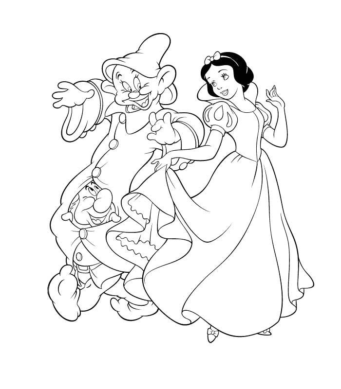 Dibujo para colorear: Snow White and the Seven Dwarfs (Películas de animación) #133871 - Dibujos para Colorear e Imprimir Gratis