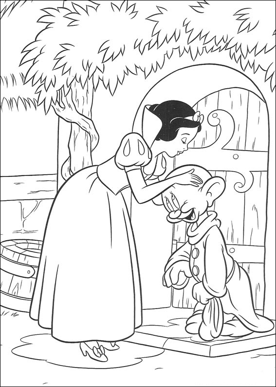 Dibujo para colorear: Snow White and the Seven Dwarfs (Películas de animación) #133891 - Dibujos para Colorear e Imprimir Gratis