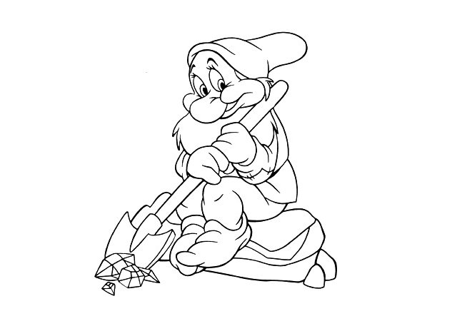 Dibujo para colorear: Snow White and the Seven Dwarfs (Películas de animación) #133912 - Dibujos para Colorear e Imprimir Gratis