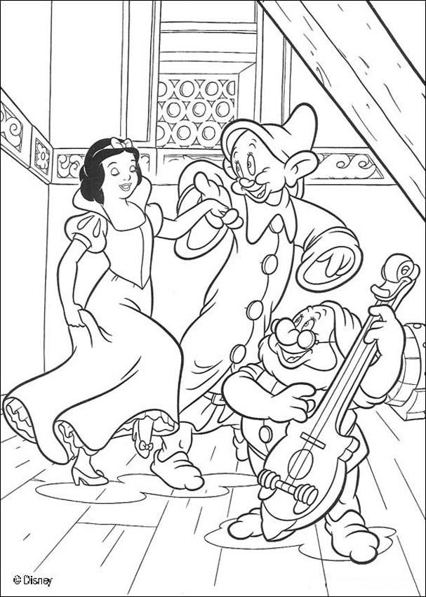 Dibujo para colorear: Snow White and the Seven Dwarfs (Películas de animación) #133917 - Dibujos para Colorear e Imprimir Gratis