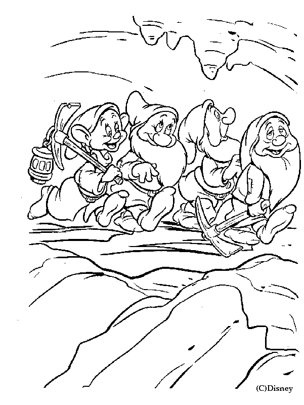 Dibujo para colorear: Snow White and the Seven Dwarfs (Películas de animación) #133941 - Dibujos para Colorear e Imprimir Gratis