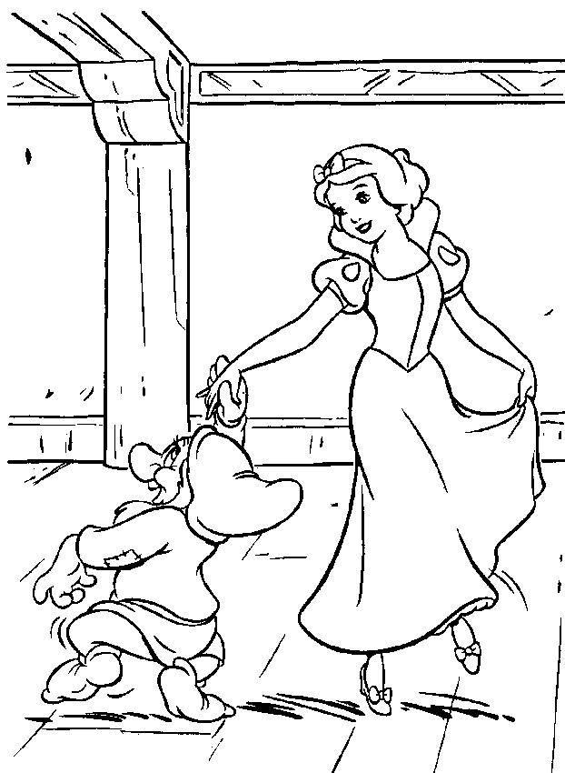 Dibujo para colorear: Snow White and the Seven Dwarfs (Películas de animación) #133966 - Dibujos para Colorear e Imprimir Gratis