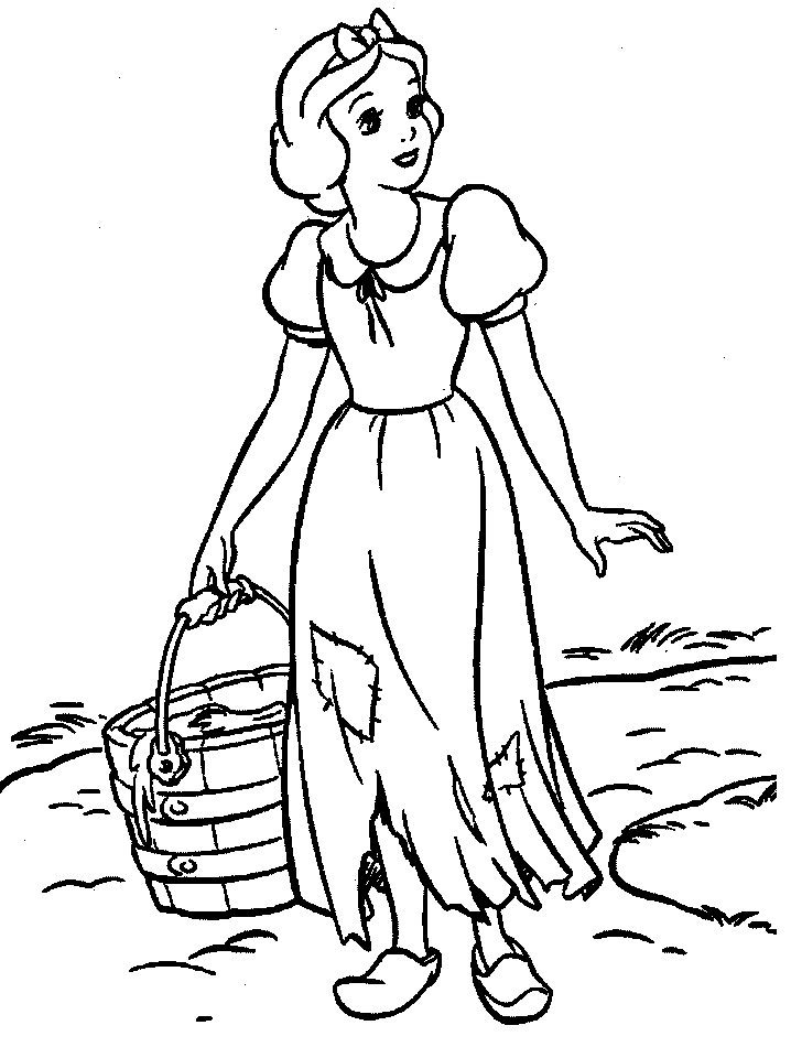 Dibujo para colorear: Snow White and the Seven Dwarfs (Películas de animación) #133967 - Dibujos para Colorear e Imprimir Gratis