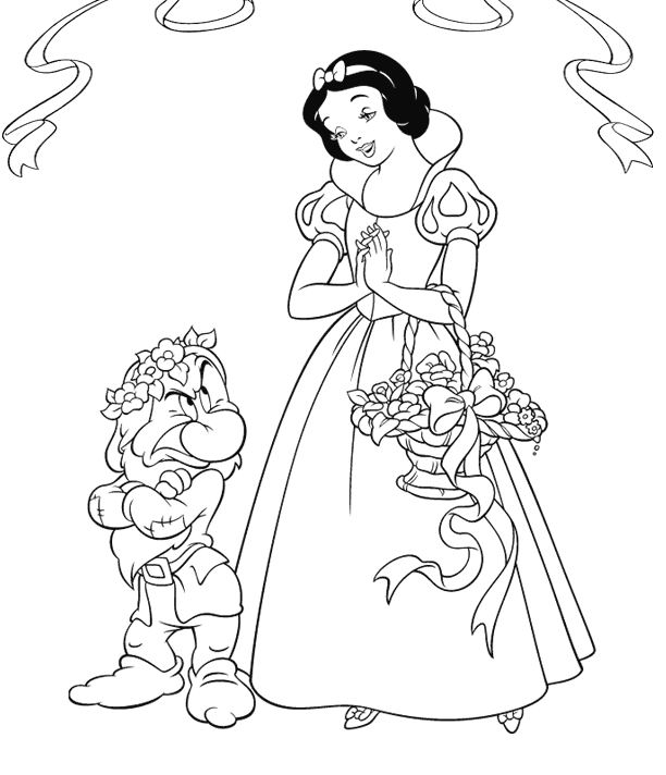 Dibujo para colorear: Snow White and the Seven Dwarfs (Películas de animación) #133978 - Dibujos para Colorear e Imprimir Gratis