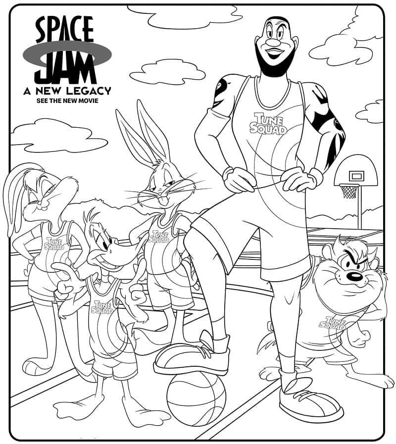 Dibujo gratuito Space Jam #198229 de la coleccion Películas de Animación para imprimir