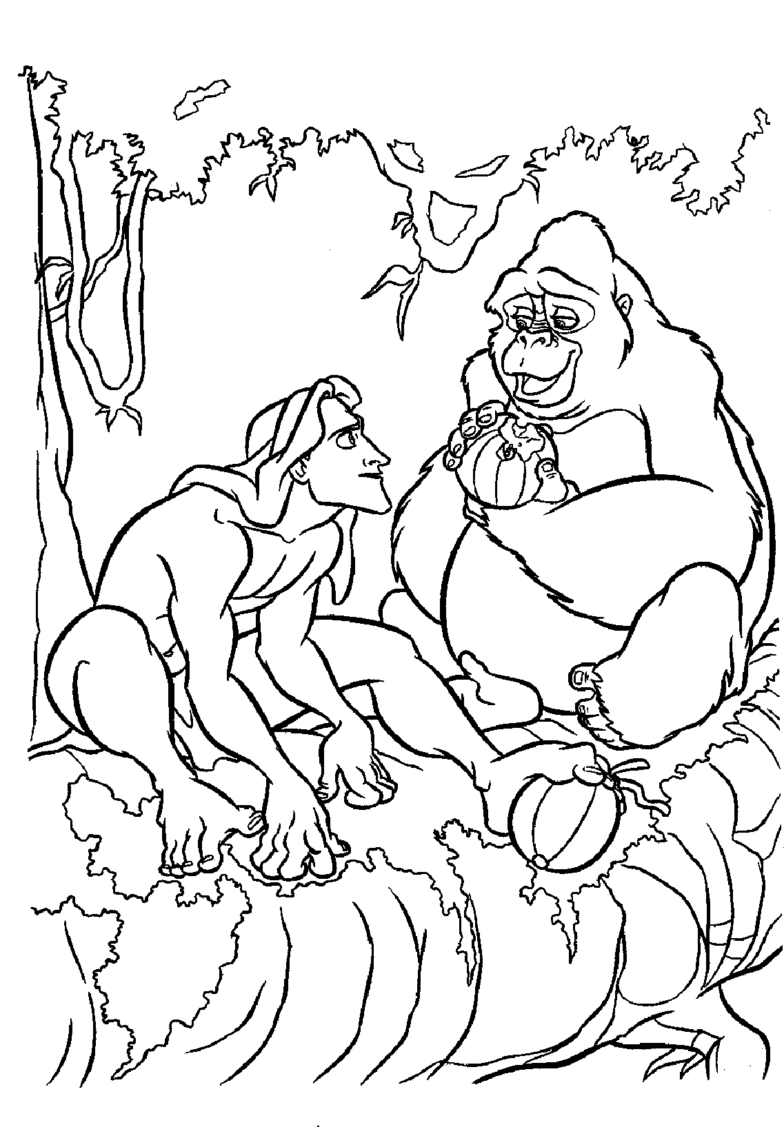 Dibujo para colorear: Tarzan (Películas de animación) #131083 - Dibujos para Colorear e Imprimir Gratis