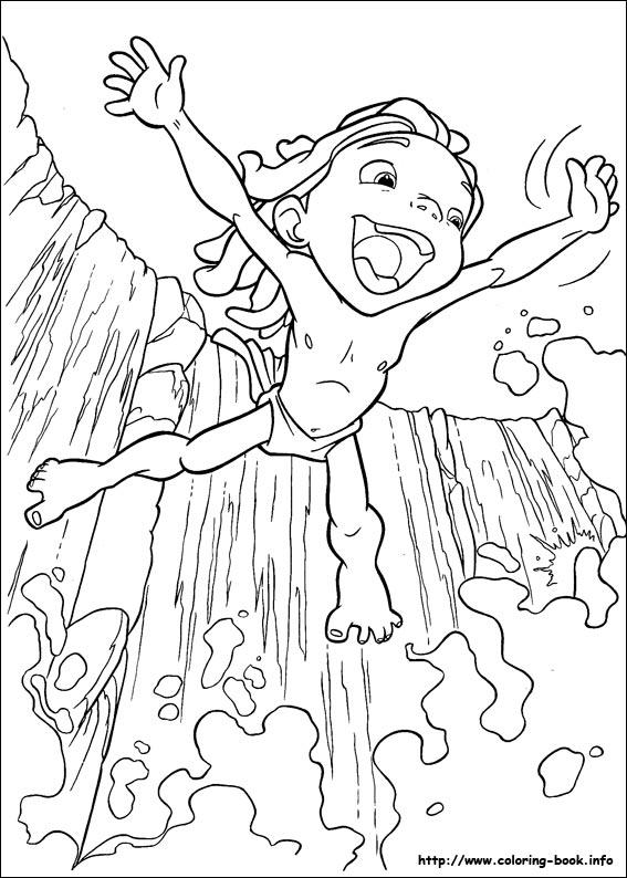 Dibujo para colorear: Tarzan (Películas de animación) #131099 - Dibujos para Colorear e Imprimir Gratis