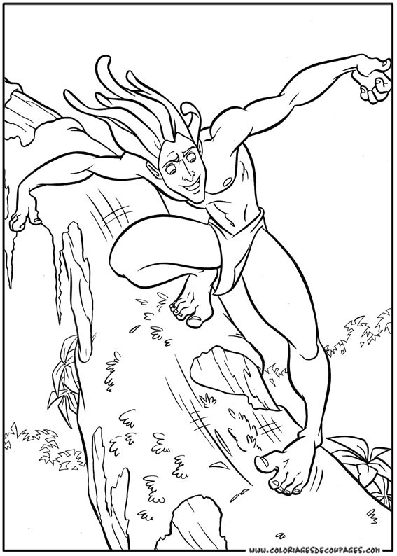 Dibujo para colorear: Tarzan (Películas de animación) #131115 - Dibujos para Colorear e Imprimir Gratis