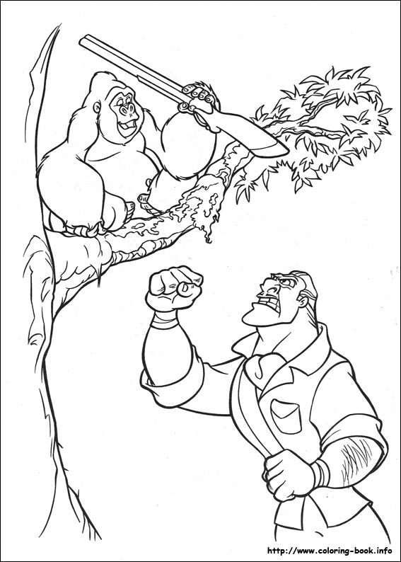 Dibujo para colorear: Tarzan (Películas de animación) #131119 - Dibujos para Colorear e Imprimir Gratis