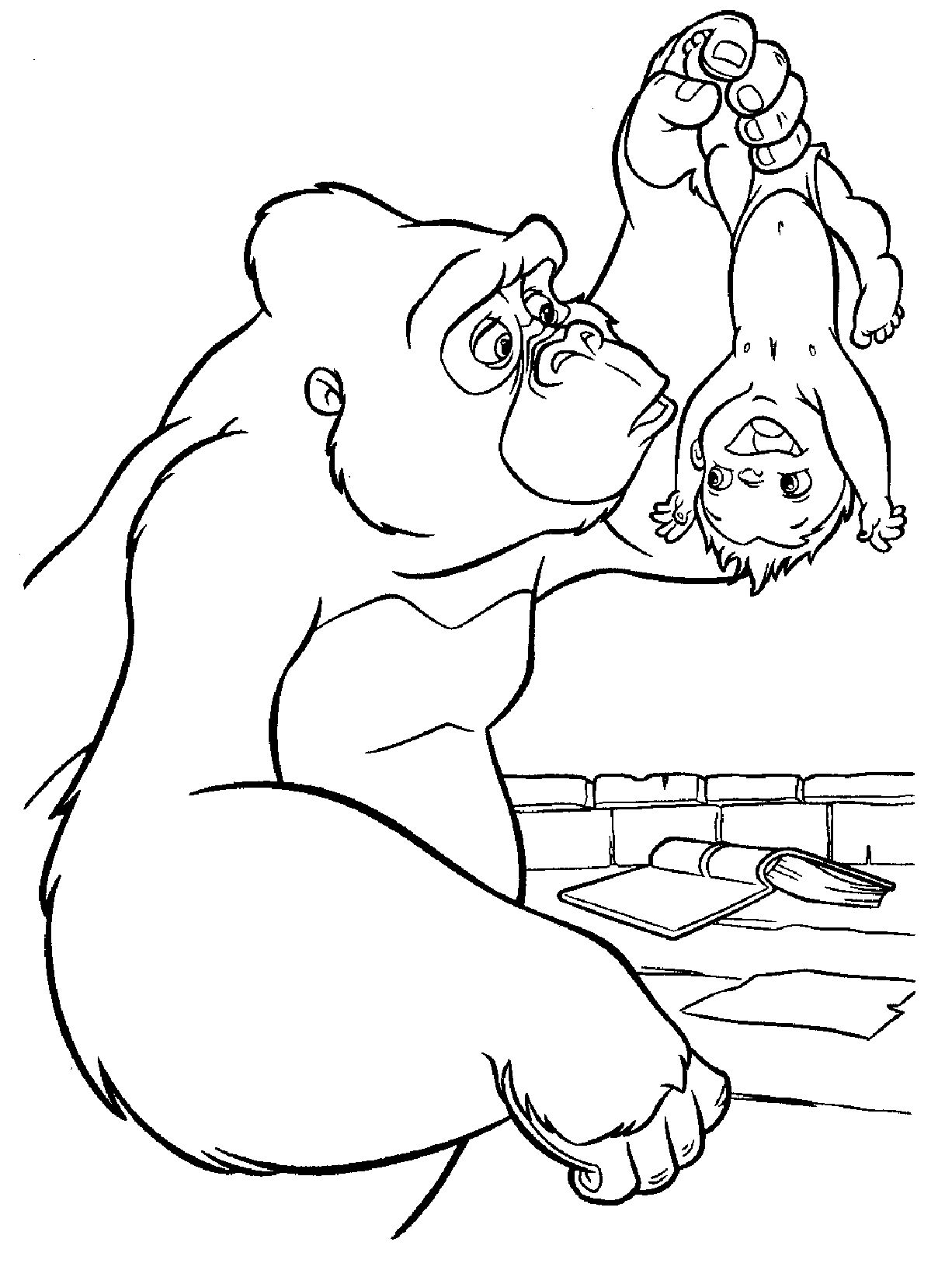 Dibujo para colorear: Tarzan (Películas de animación) #131121 - Dibujos para Colorear e Imprimir Gratis